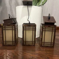 لوستر آویز طرح چوب