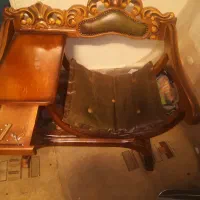 میز تلفن چوبی