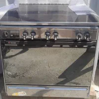 اجاق گاز پنج شعله فردار تمام استیل ایتالیا