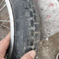 لاستیک عقب موتور ۲ عدد با رینگ