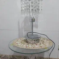 چراغ خواب با میز شیشه ای