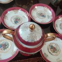 نعلبکی و قندان دنسی آنتیک قدیمی ژاپنی