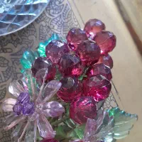 گل کنار سینی چای کار دست