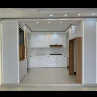 کابینت مدرن پلکانی طرح چوب