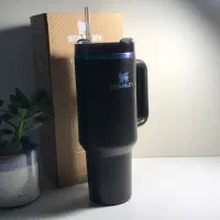 تراول ماگ استنلی مشکی با جعبه