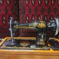 چرخ خیاطی مارشال دوشیر نشان دستی سالم قدیمی
