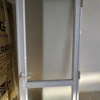 درب آلومینیومی سفیذسالم بدون چارچوب