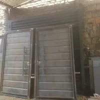 درب ورودی تک لنگه شیشه خور ورقی
