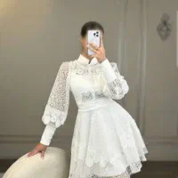 لباس مجلسی دخترانه سفید