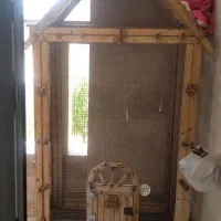 یک عدد عروس هلندی و قفس چوبی