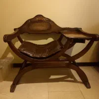 میز تلفن چوبی