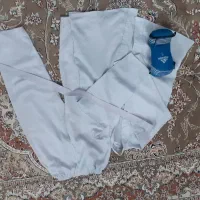 لباس کاراته همراه دستکش و کمربندو پابند