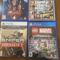 فروش ۴ عدد بازی ps5 و ps4