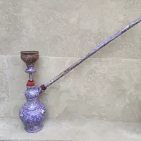 قلیان سفالی و چوبی