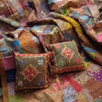 رو تختی دست دوز هندی