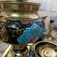 سماور ذغالی تزیینی کاملا نو هست