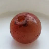 جفت مهره عقیق کهنه یمنی ساسانی تراش