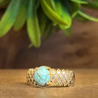 انگشتر زنانه طلا روس نگین اصلی