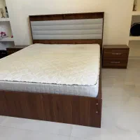 تختخواب دو نفره +پا تختی + آینه دراور