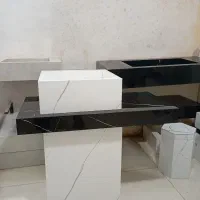 برش سنگ سرامیک و ساخت روشوی سرامیکی