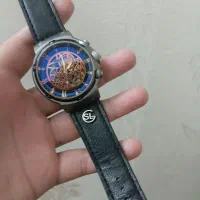 ساعت  چرم