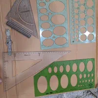 تخته رسم نقشه کشی با خط کش ها