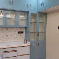 کابینت کمد رنگ فانتزی  رنگو متریال باب میل شما