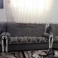 مبلمان هفت نفره با همراه پیراهن مبل