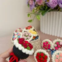جاکلیدی های دستساز دسته گل