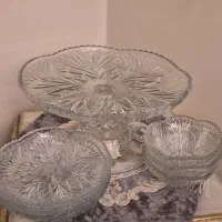 بلور ست پیاله پیش دستی شیرینی
