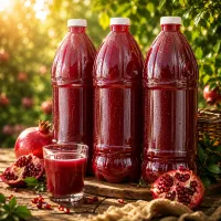 آب انار طبیعی خالص و تضمینی ۱/۵ لیتری