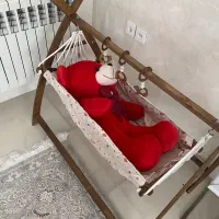 گهواره چوبی ننو  کاملا نو سالم