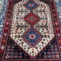 ذرع و نیم دستبافت کرم شیراز پرزدار وچله پشم درحدنو