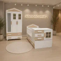 سیسمونی تخت و کمد نوزاد سرویس خواب کودک اتاق بچه