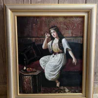 تابلو نقاشی نفیس رنگ روغن از دبی گرفتم