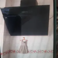 کابینت فلزی آشپزخانهو هود شیشه ایی مشکی