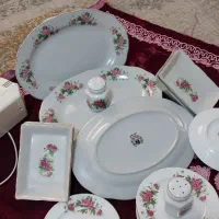 ظروف قدیمی  گلسرخی وهمزن کاتومو ژاپنی
