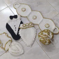 لیف و دست گیره بافتنی و کلاه