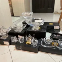 سرویس کریستال کامل ۱۲ نفره فنجون قندون خارجی نو‌