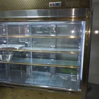 یخچال عرض دو ، شش درب ، نمای طلایی