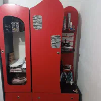 کمد 4 کشو جادار لباسی، آویز  دو تیکه مخصوص نوجوان