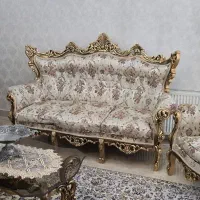 مبل استیل سلطنتی با ناهار خوری ۸ نفره