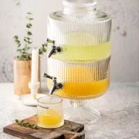 کلمن شیشه ای شیار دار پاشاسازه