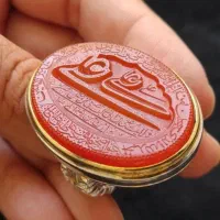 عقیق پرتقالی یمنی تمام کار دست