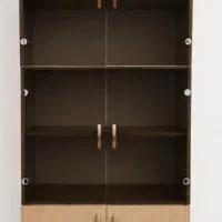 کتابخانه ام دی اف با درب شیشه ای
