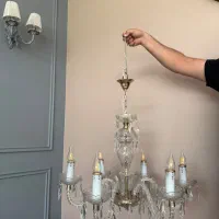 لوستر کریستال 6شعله