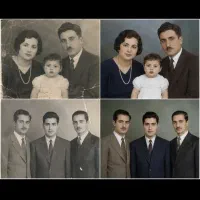 ترمیم عکس قدیمی/تبدیل عکس سیاه سفید به رنگی