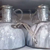 قوری طرح سنگ لوله ای قوری پیرکس ترک