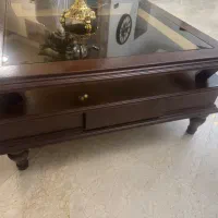 میز جلومبلی دوطبقه چوبی