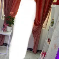 پرده مخمل صورتی دو تکه